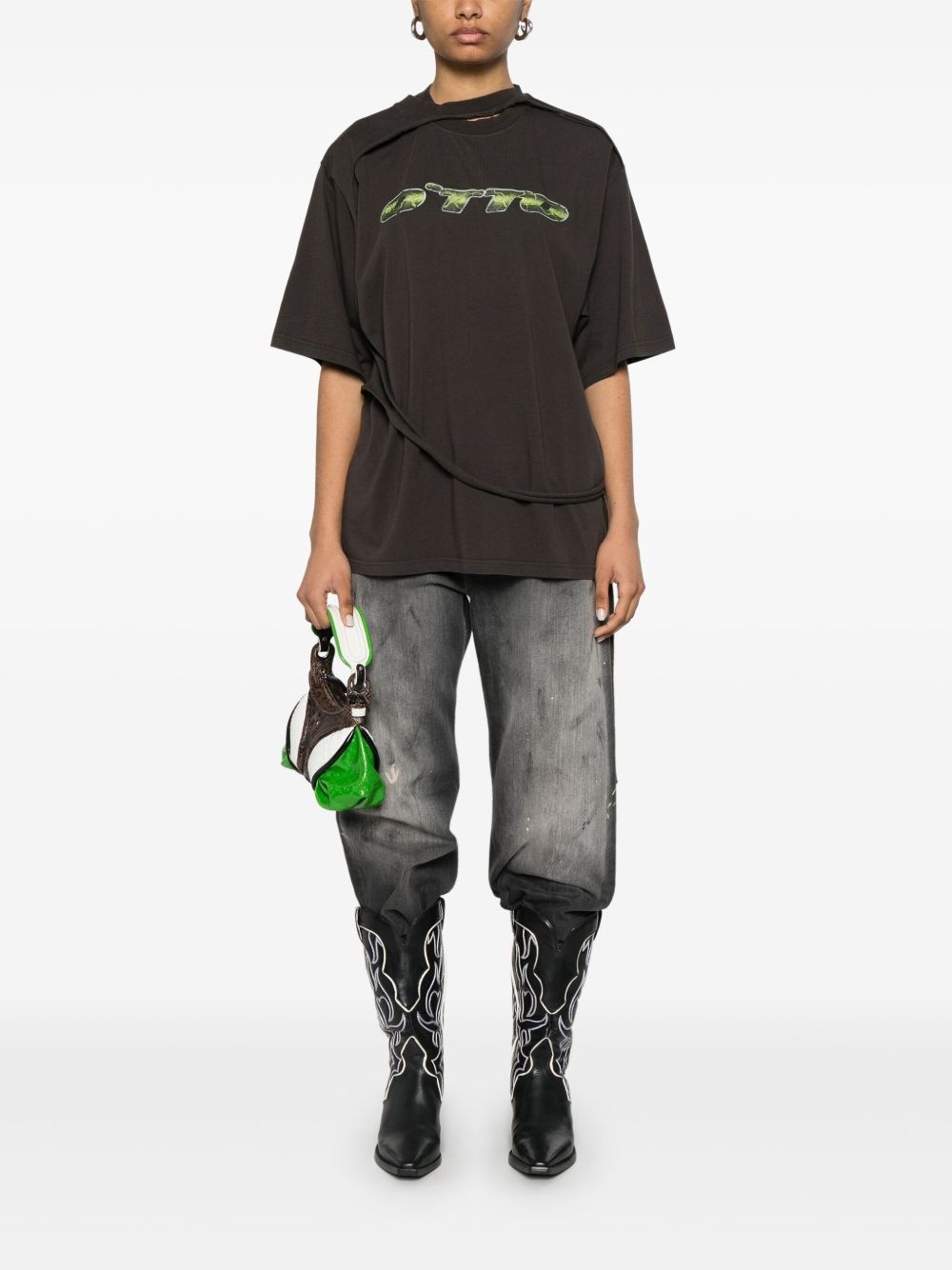 logo-print T-shirt - 2