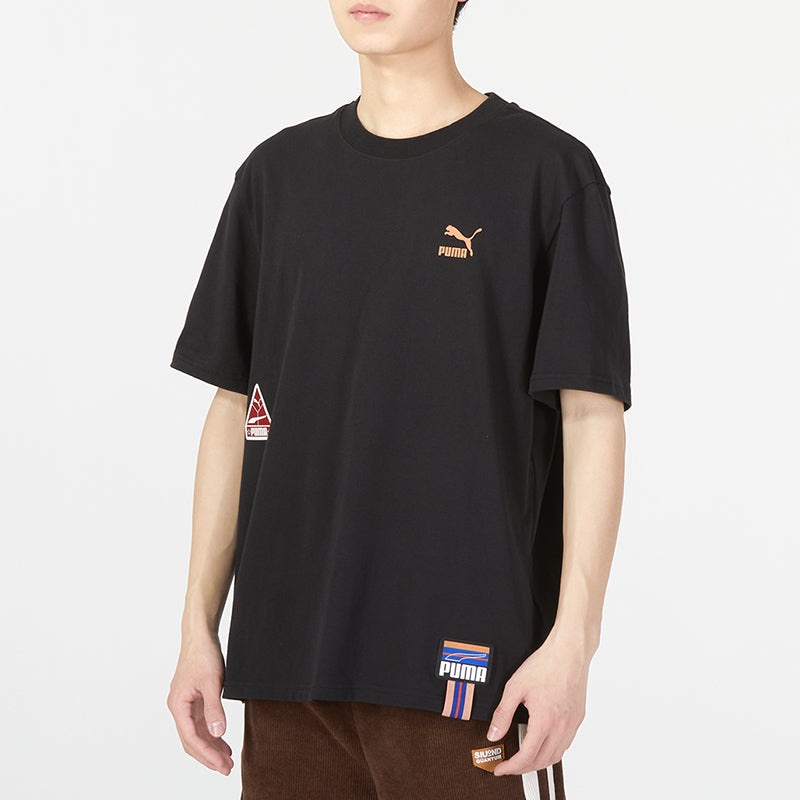 PUMA Sportswear Logo Tee 'Black' 677382-01 - 4