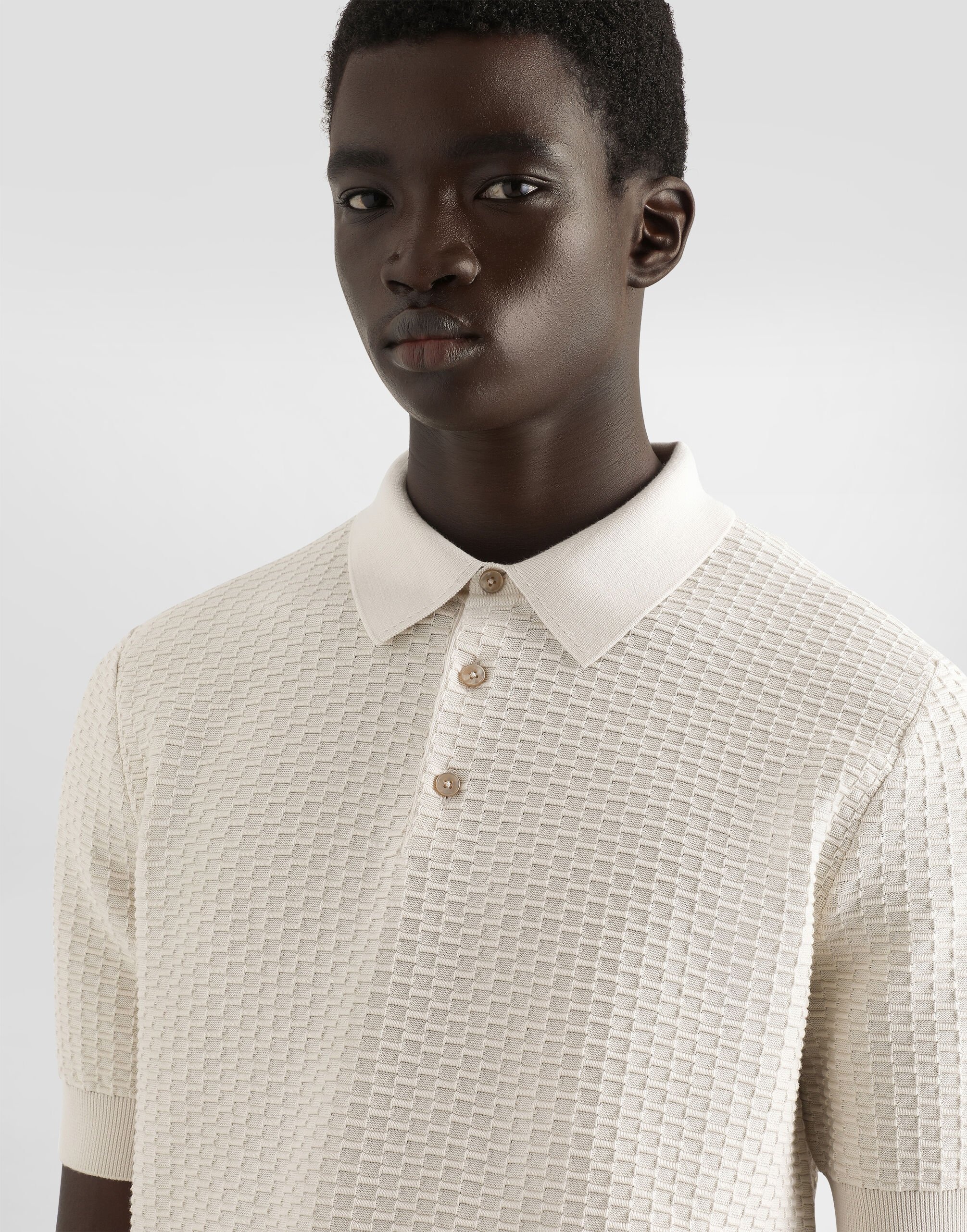 Cotton polo-shirt with embroidered logo - 4