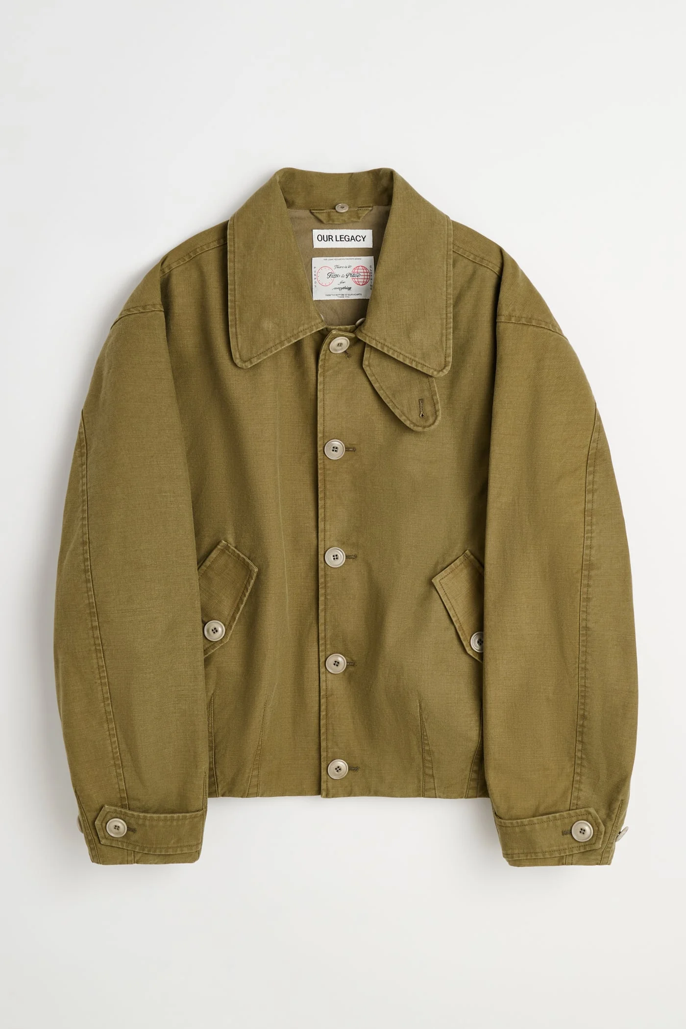 Aerial Jacket Pigment Khaki Knife Edge Twill - 1