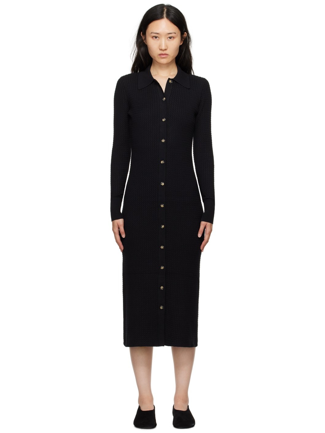 Black Proenza Schouler White Label Phillips Midi Dress - 1