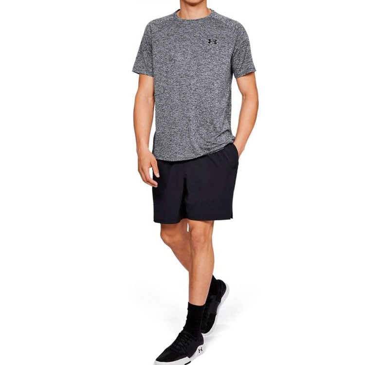Men's Under Armour Tech 2.0 Training Sports Quick Dry Loose Short Sleeve Gray 1326413-002 - 3