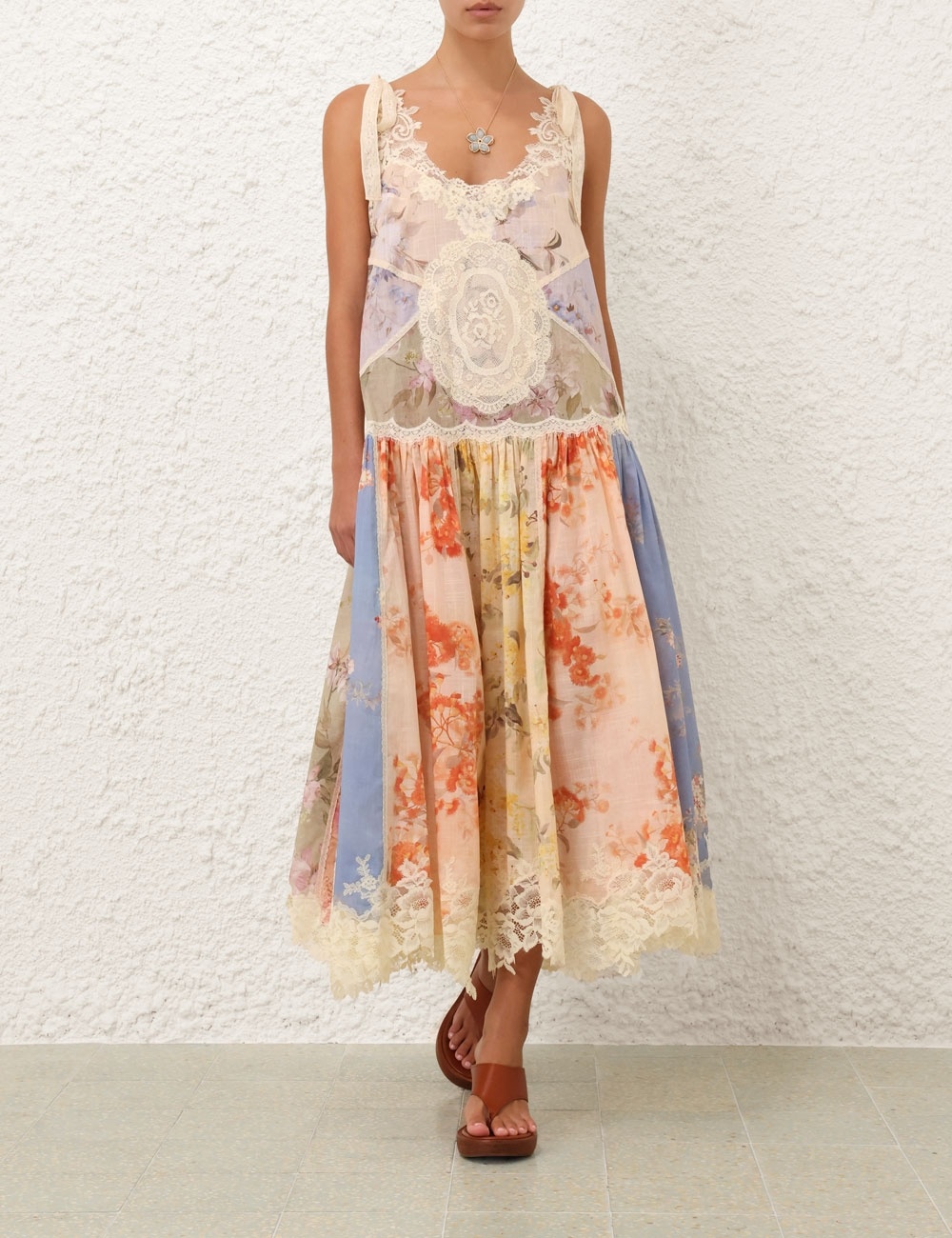 CASCADIAN LACE MIDI DRESS - 2