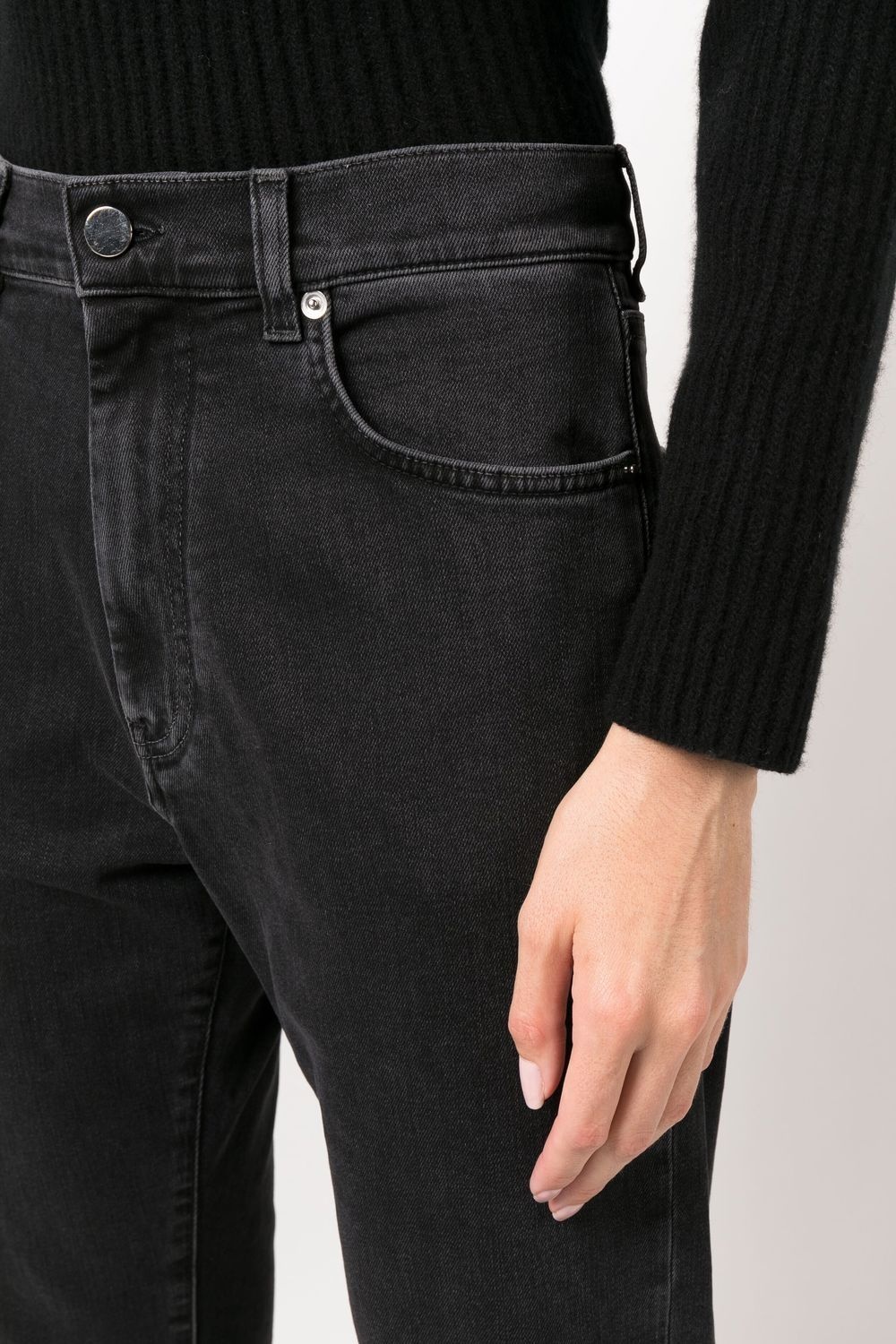 high-rise straight-leg jeans - 5
