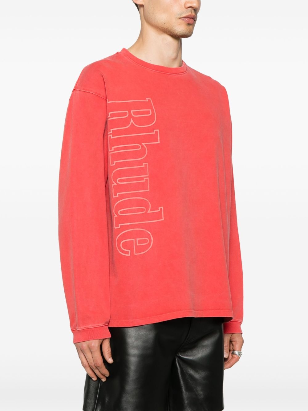 logo longsleev sweatshirt - 3