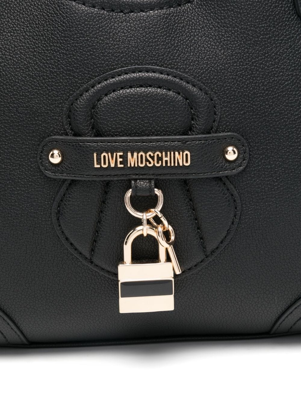 padlock-detail tote bag - 4