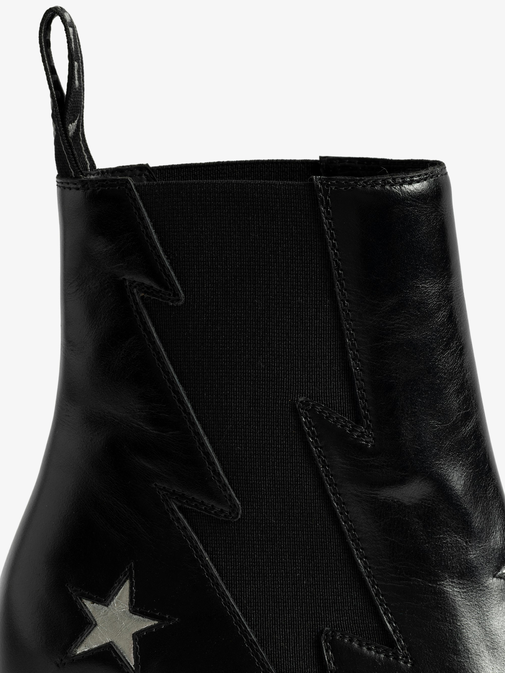 Tyler Stars Vintage Patent Ankle Boots - 5