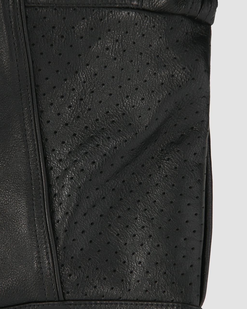 OVERSIZE LEATHER LOGO MOTO JACKET - 9
