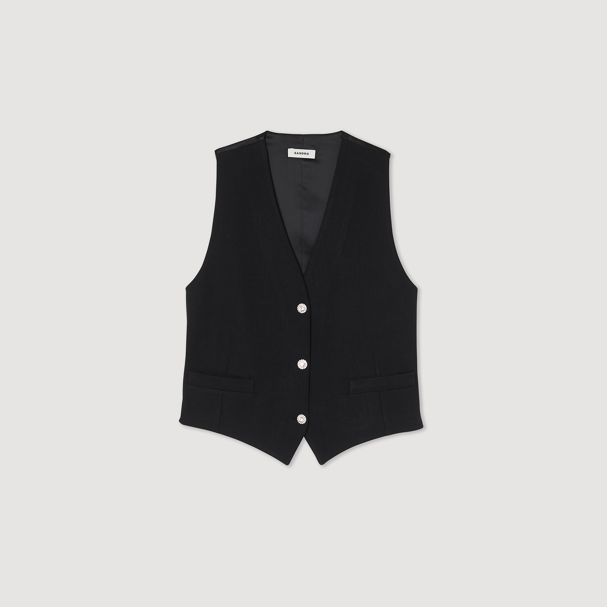 Masculine rhinestone waistcoat - 1