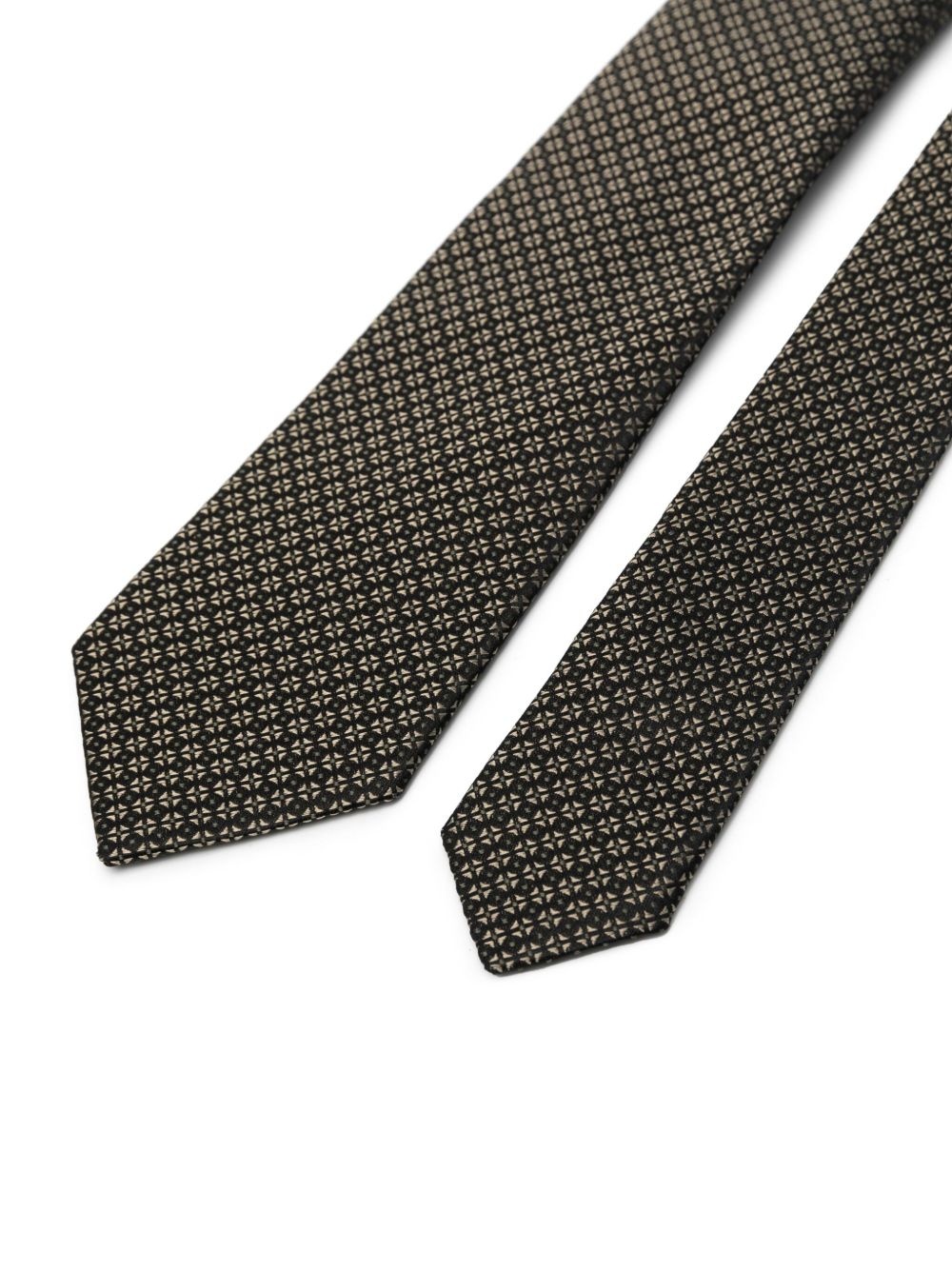 patterned-jacquard tie - 2