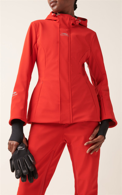 BALENCIAGA Hourglass Nylon Ski Jacket red outlook