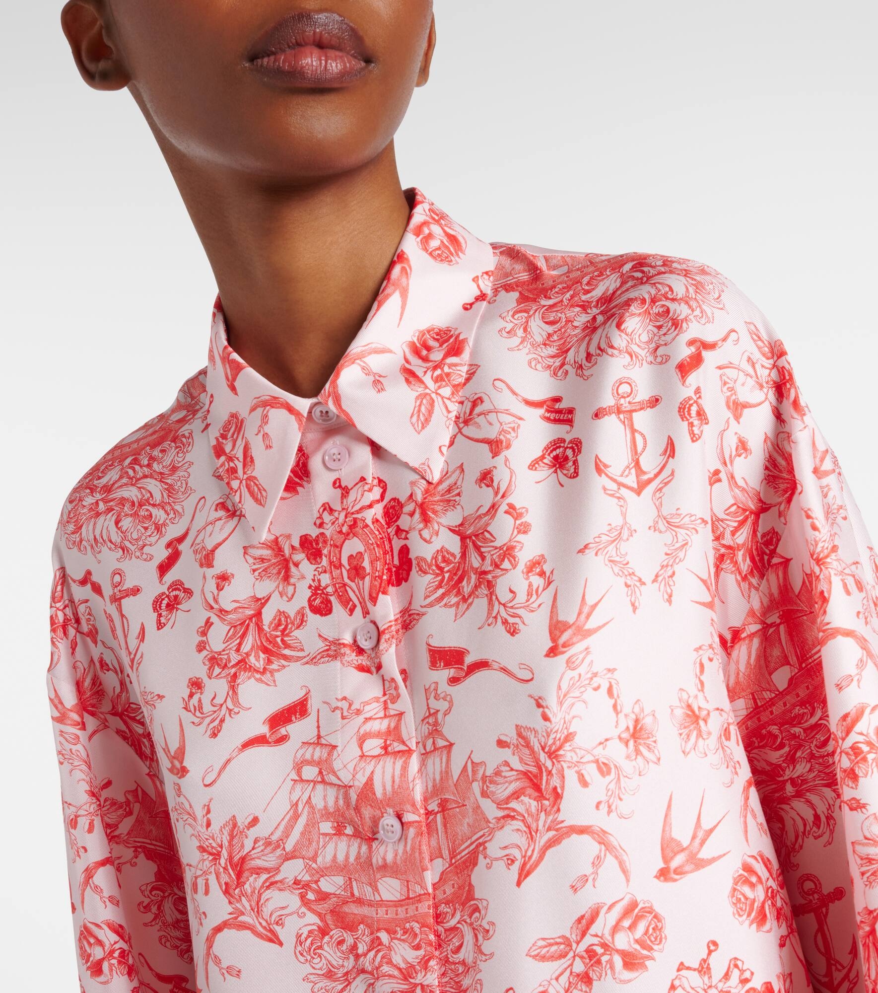 Printed silk shirt - 4