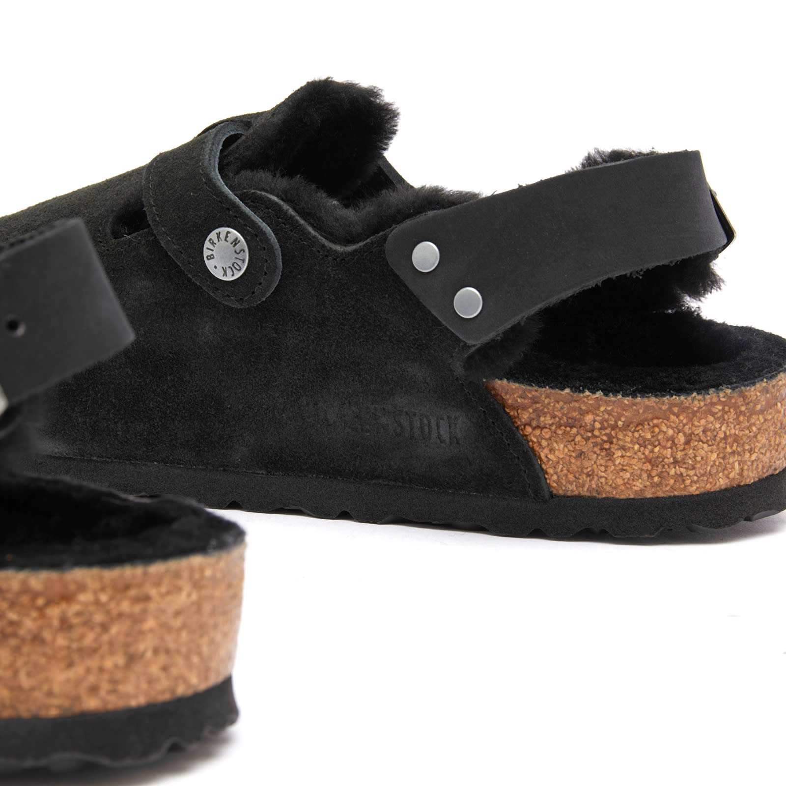 Birkenstock Tokio Shearling Leve Black Laf - 4