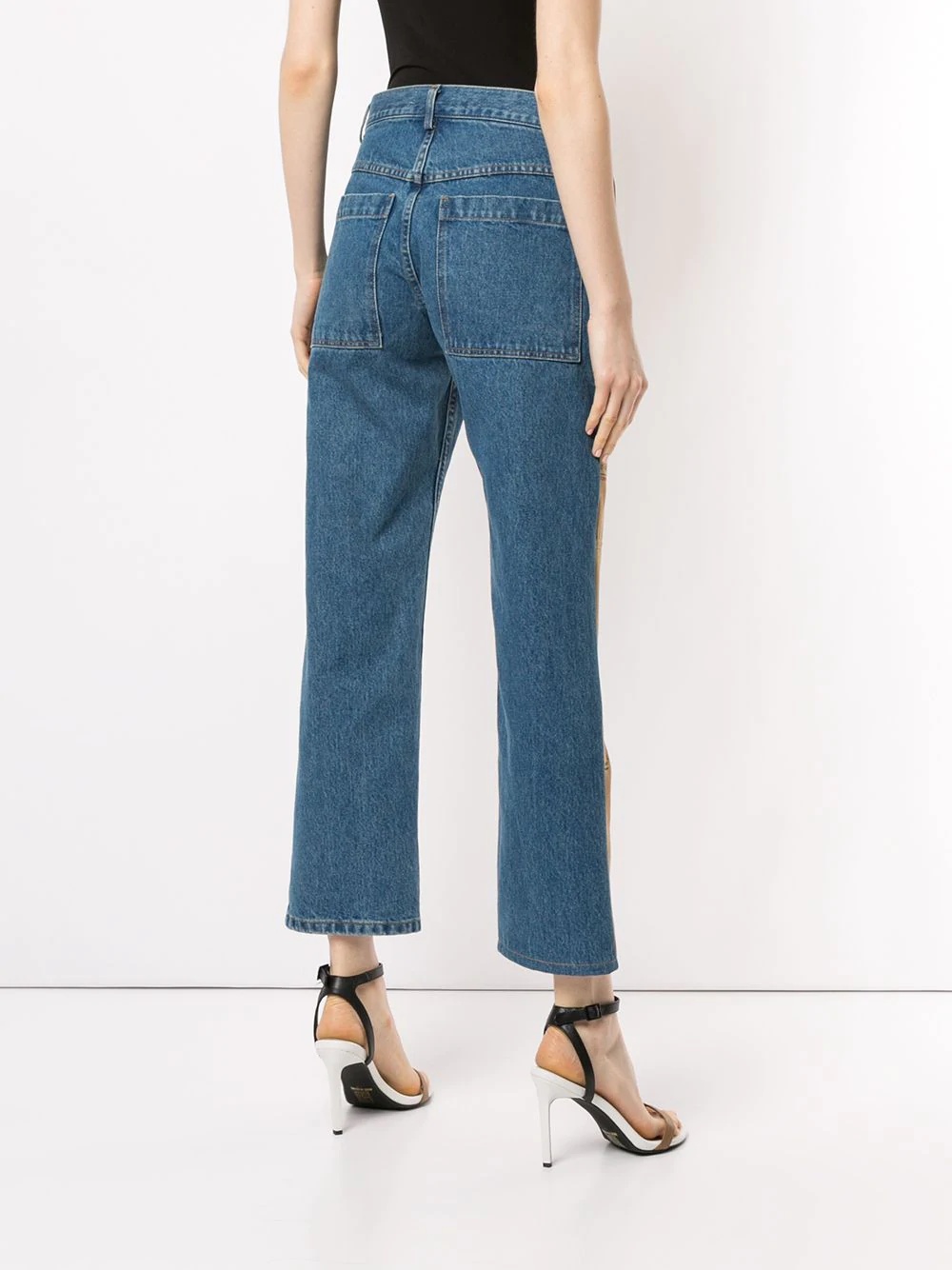 Half & Half canvas jeans - 4