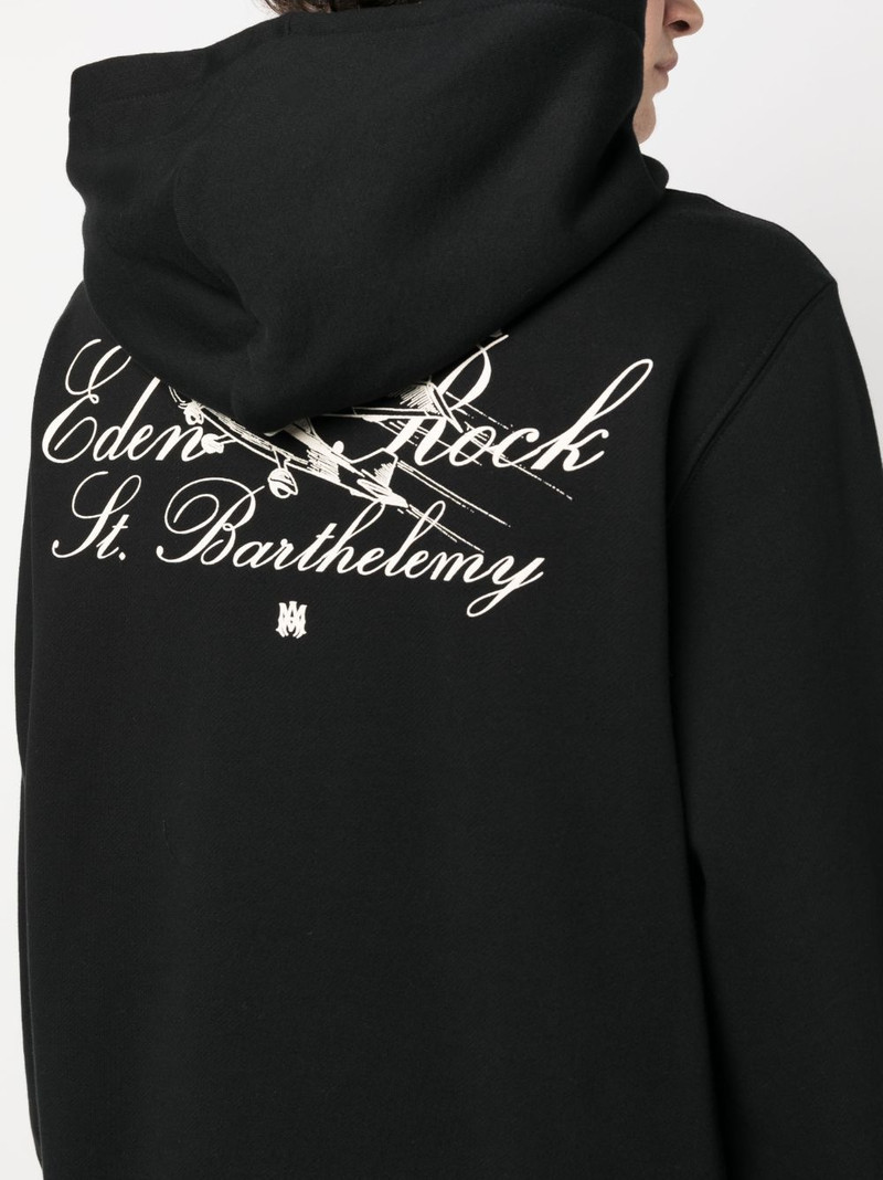 logo-print cotton hoodie 5