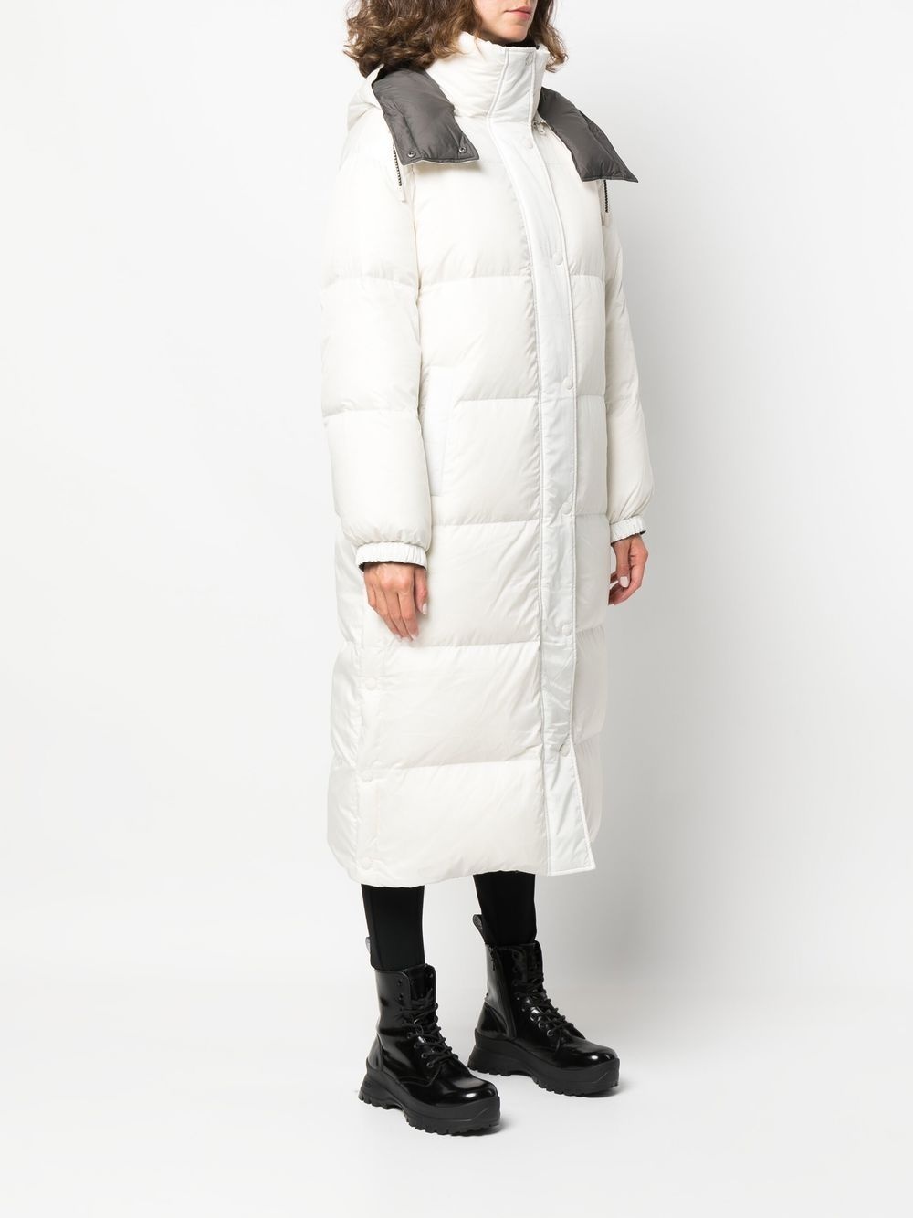 two-tone reversible padded jacket - 3