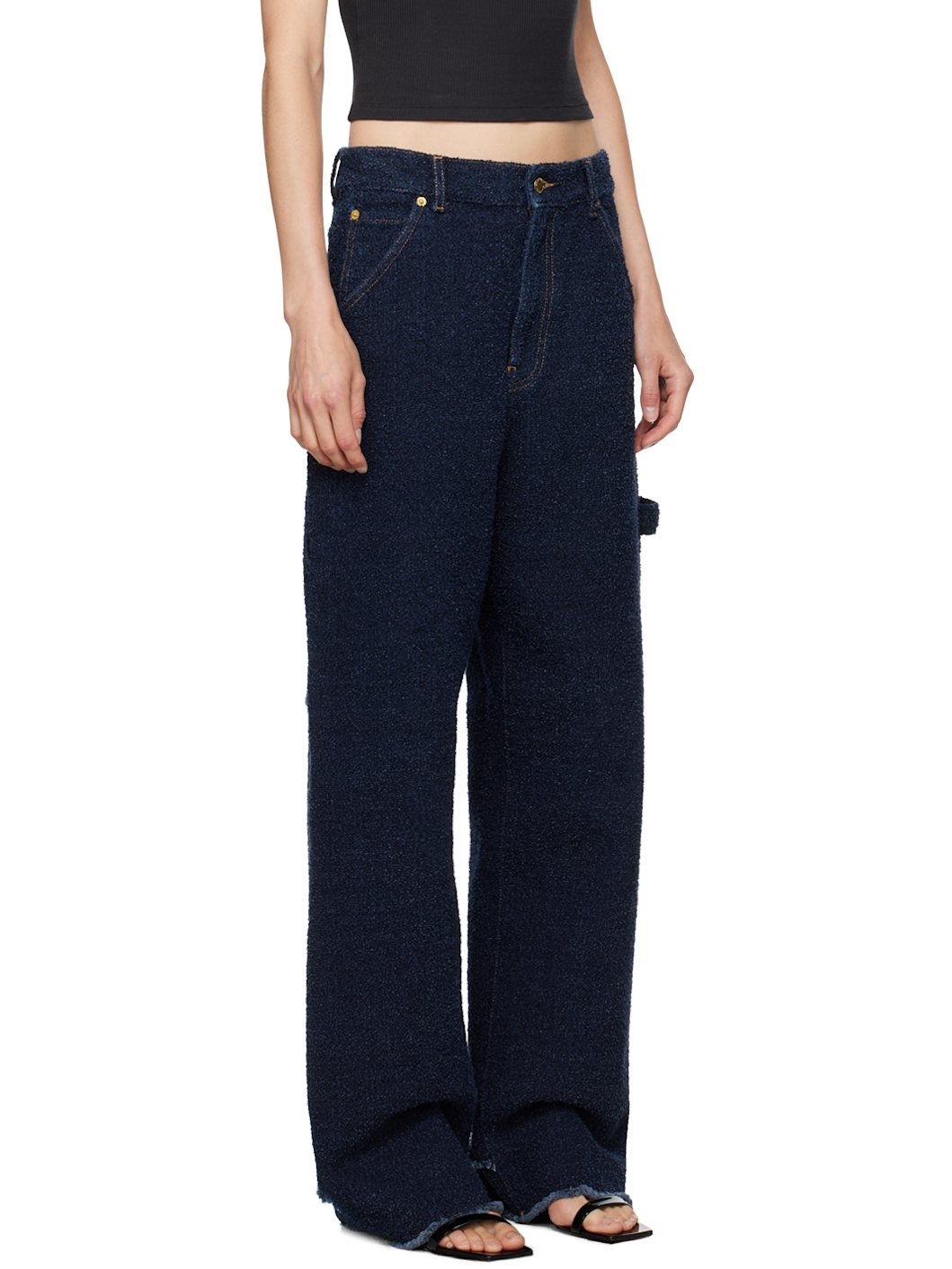 Indigo Lisa Loose Fit Carpenter Jeans - 2