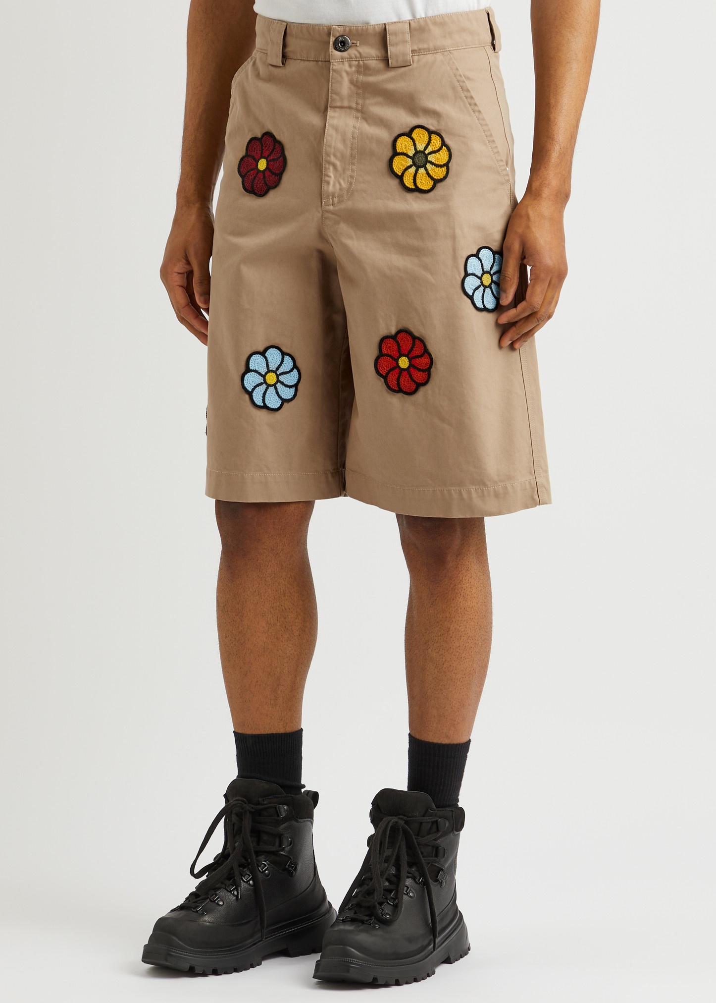 1 Moncler JW Anderson floral cotton shorts - 2