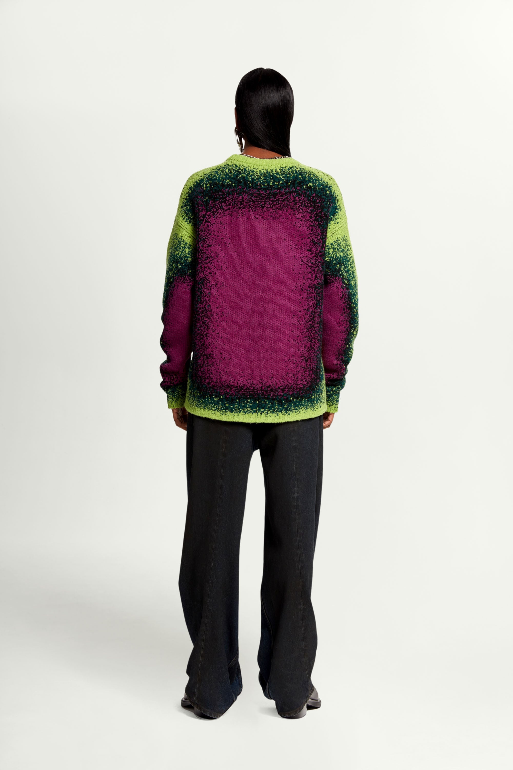 Gradient Heavy Knit Sweater - 6