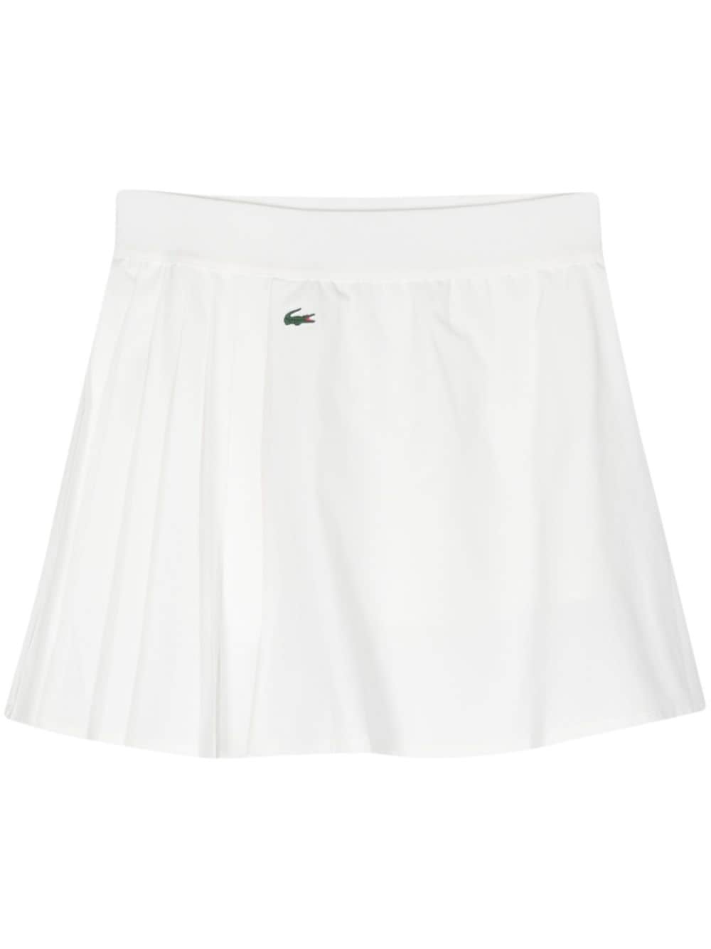 rubberised-logo mini tennis skirt - 1