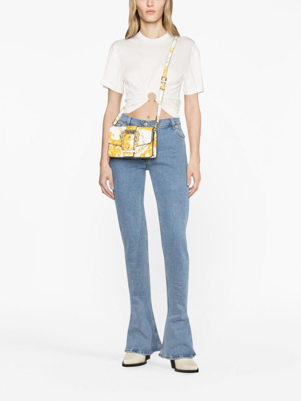 Chain Couture-print crossbody bag - 2