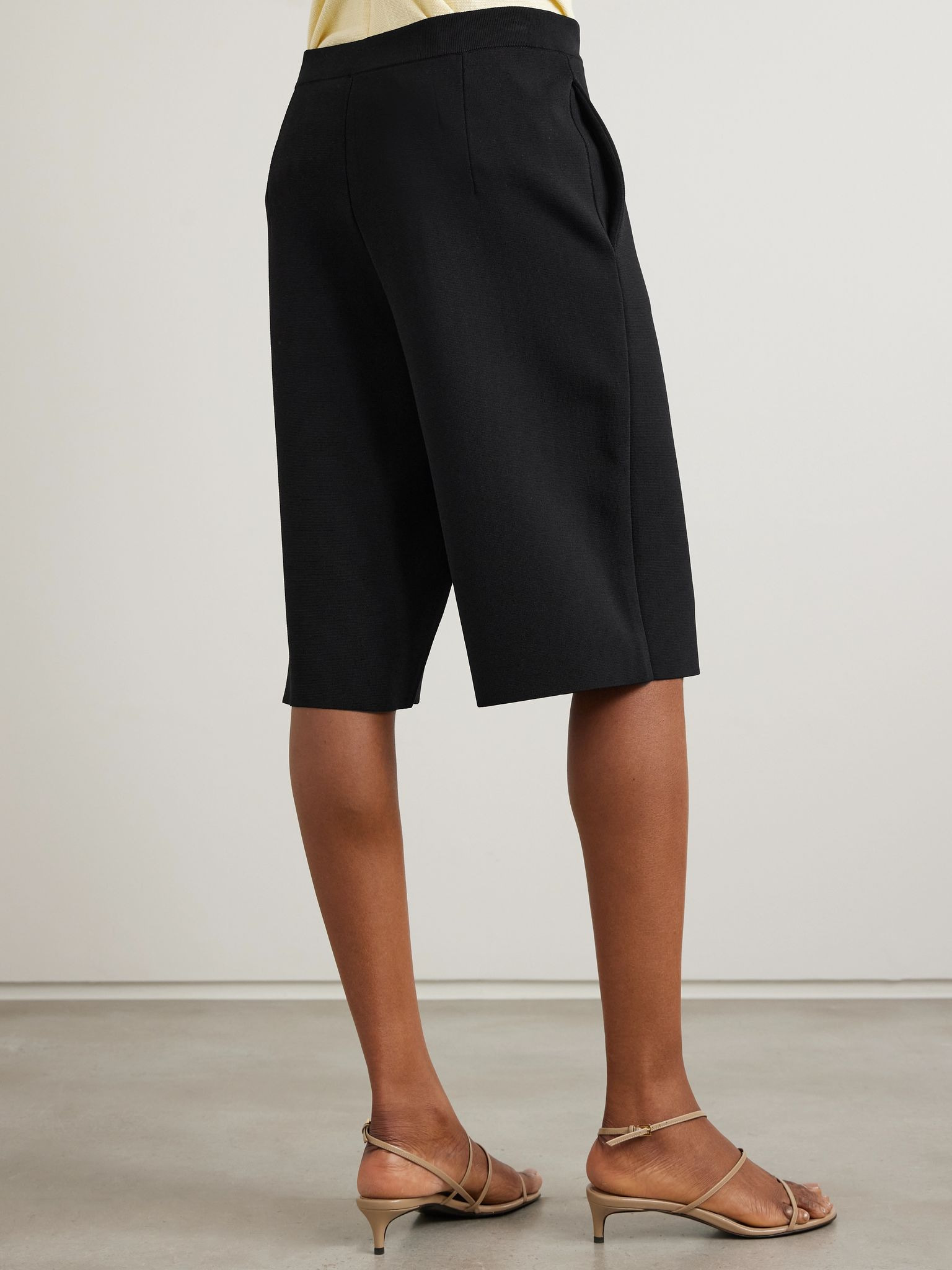 Knitted shorts Black - 4