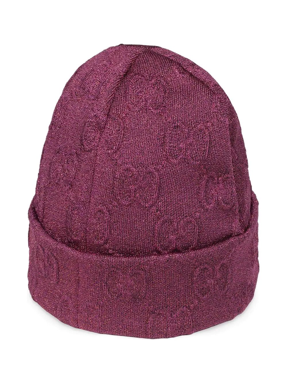 Interlocking G metallic-knit beanie - 3