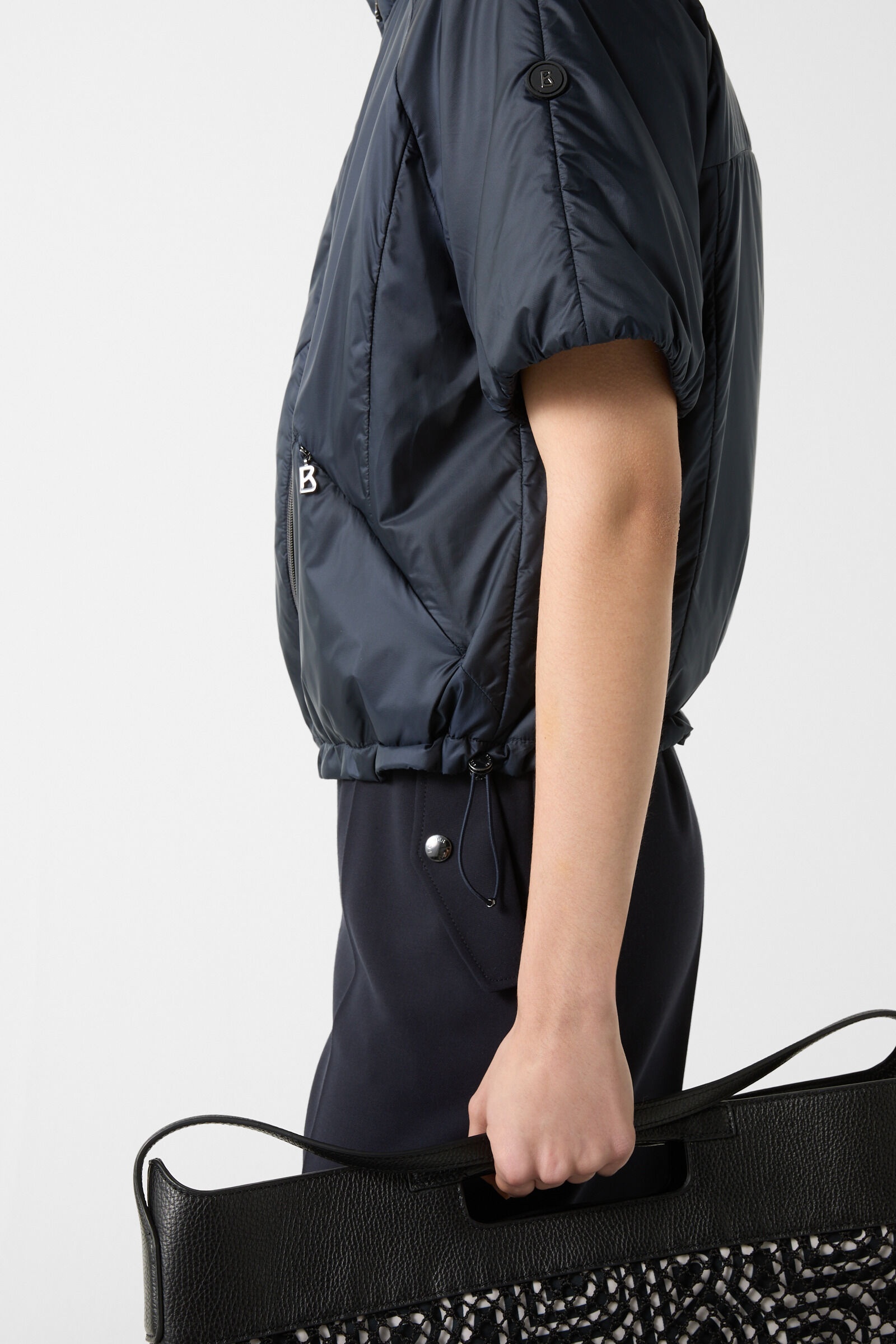 Britany lightweight quilted vest in Navy blue - 5