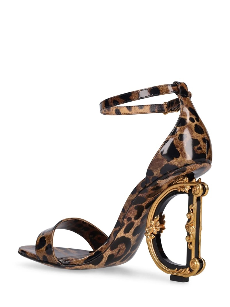 105mm Keira printed leather heels - 4