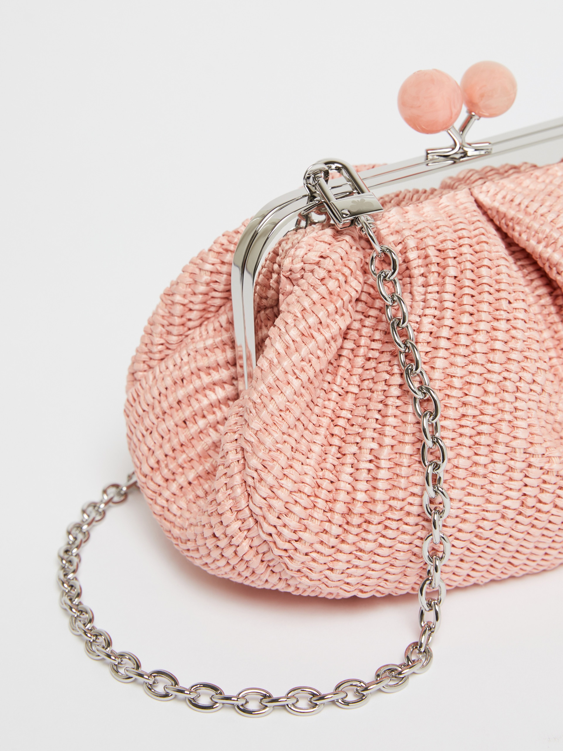 PALMAS Small raffia-effect Pasticcino Bag - 4