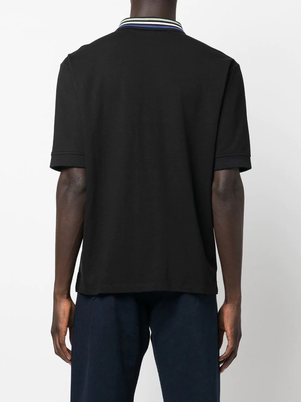 striped short-sleeve polo shirt - 4