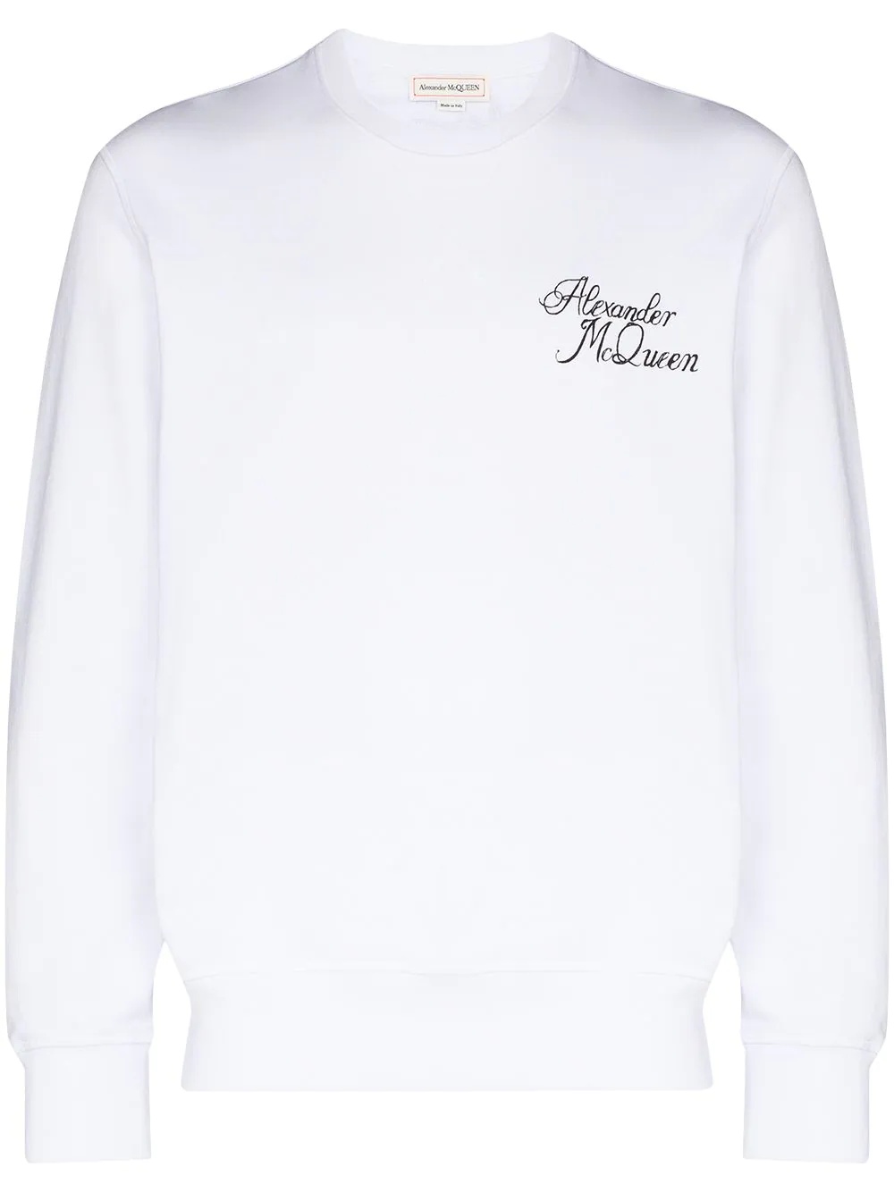 logo-print cotton sweatshirt - 1