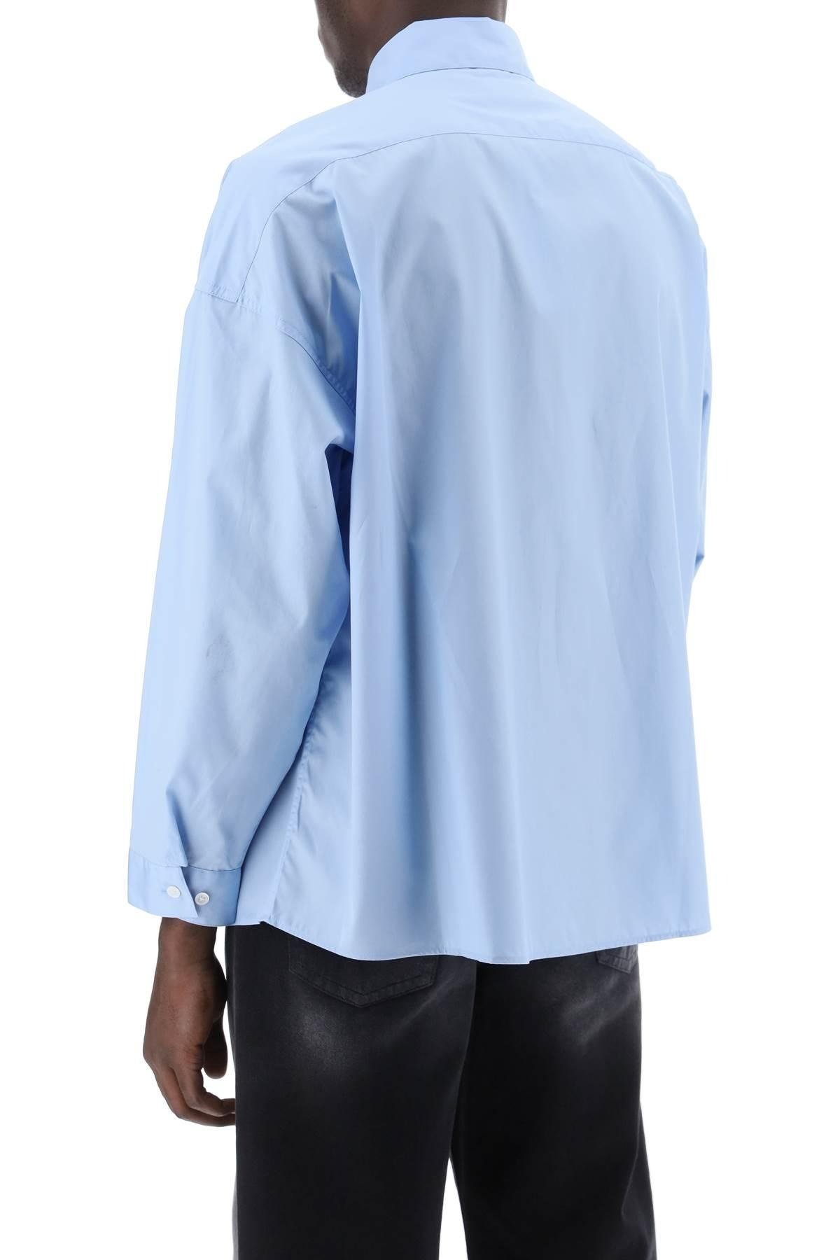 Boxy shirt with italian collar - 4