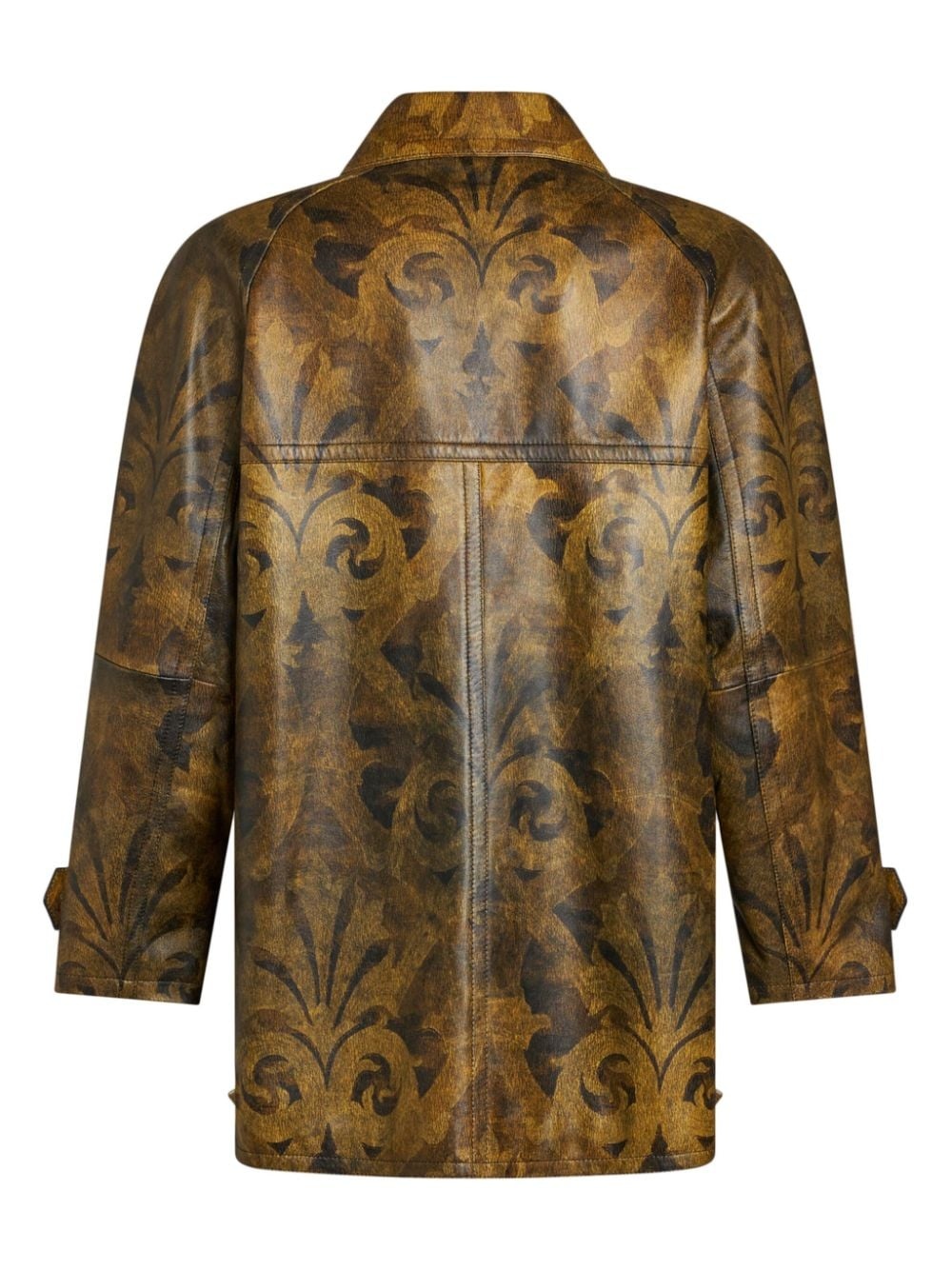 printed leather jacket - 6