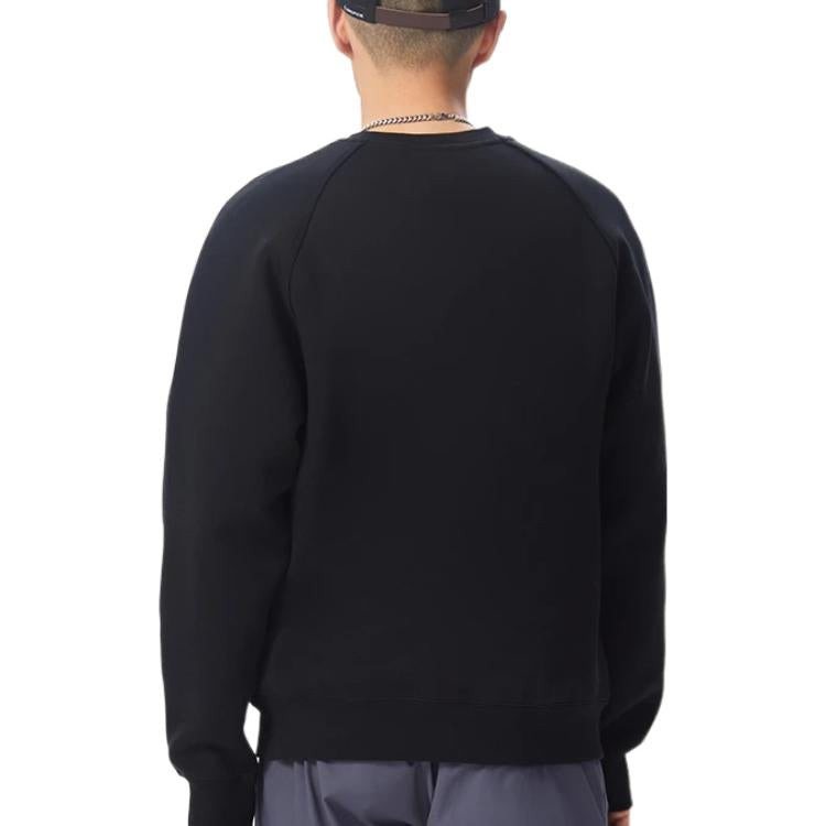 Li-Ning Sports Basketball Series Alphabet Printing Round Neck Pullover 'Black' AWDS101-1 - 4