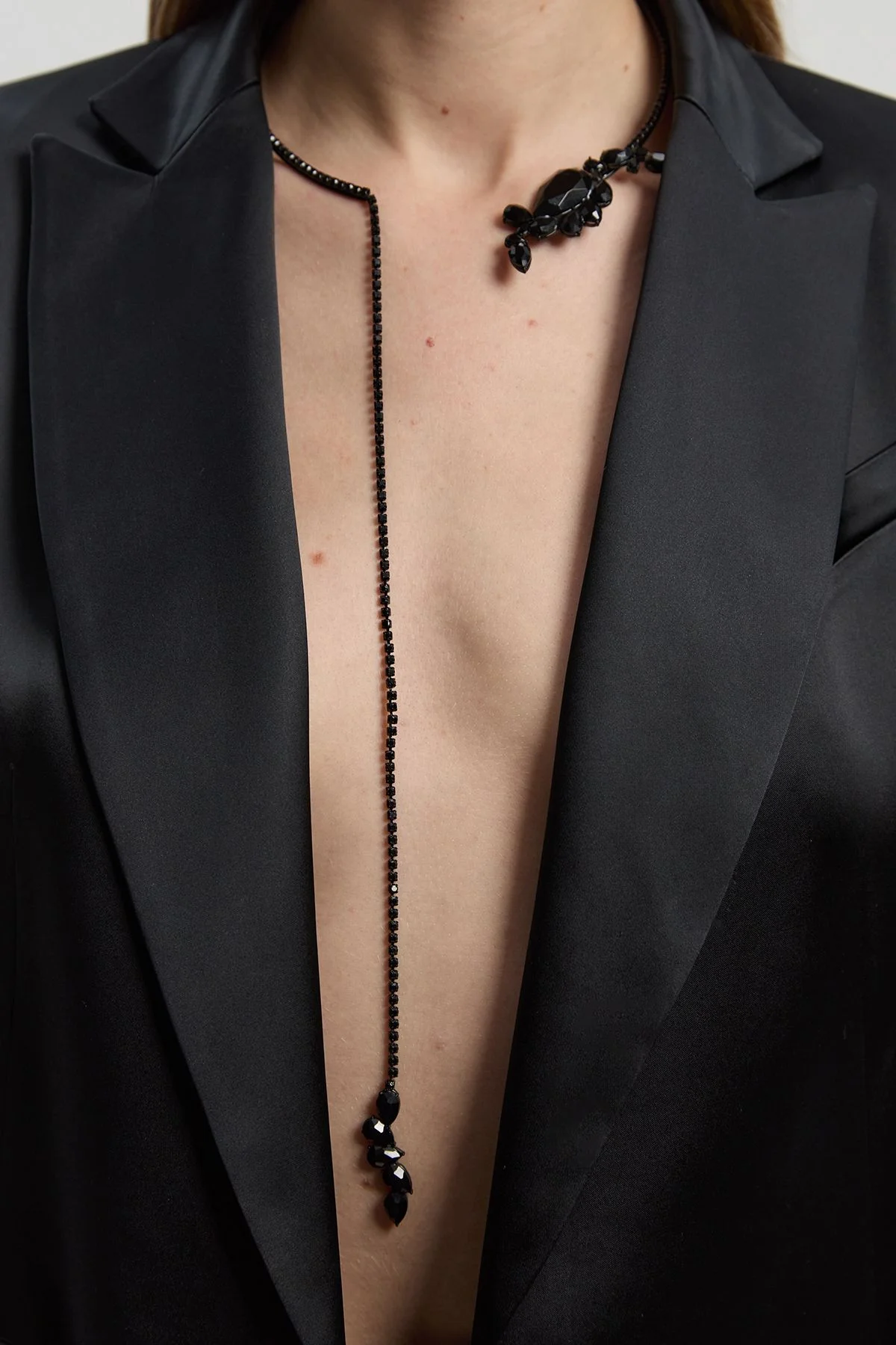 Diamante Dropped Neck Cuff - 1