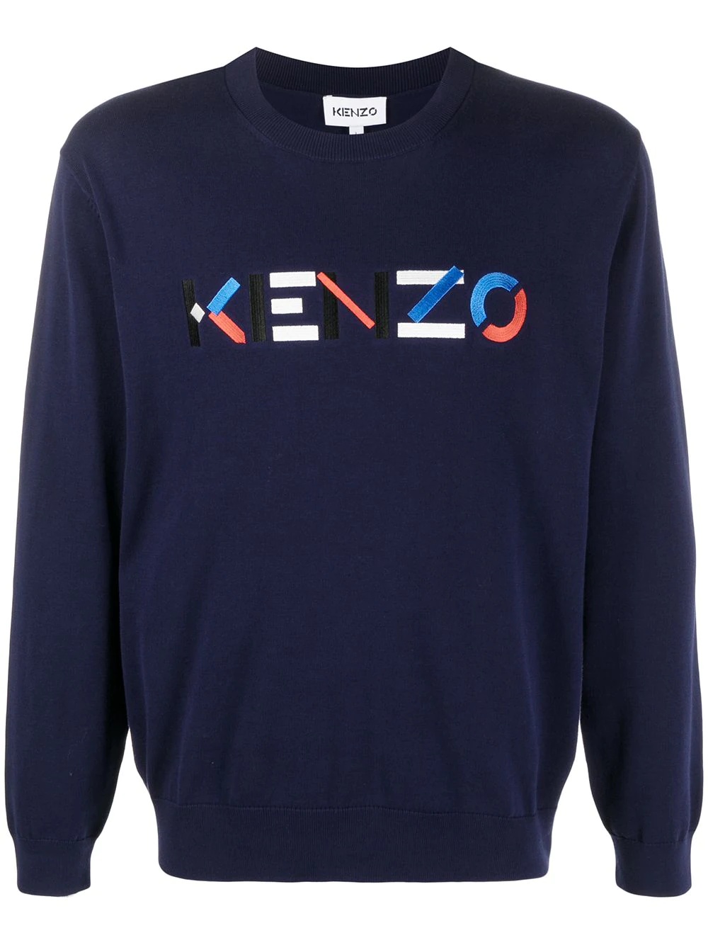 embroidered logo sweatshirt - 1