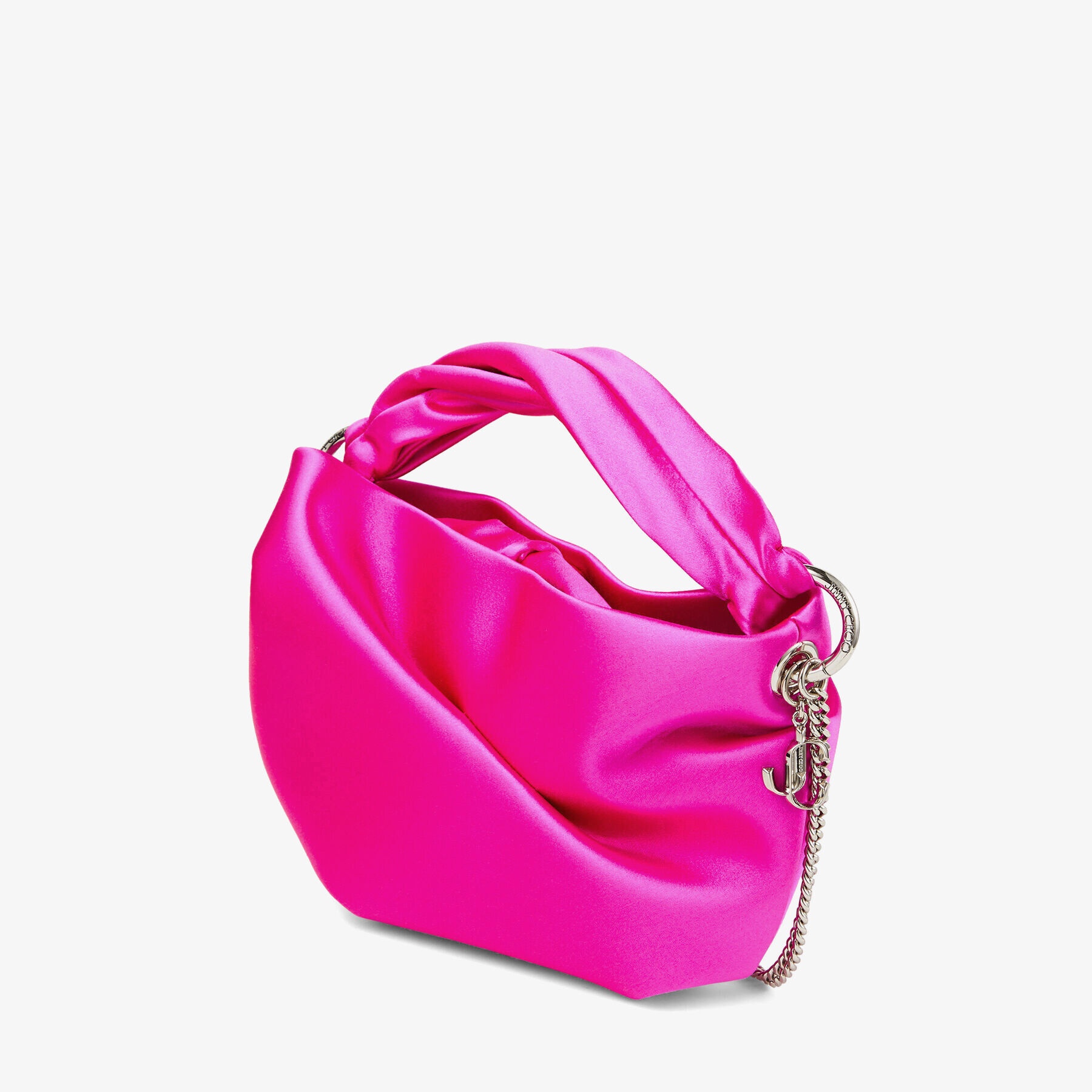 Bonny
Fuchsia Satin Bag with Twisted Handle - 5
