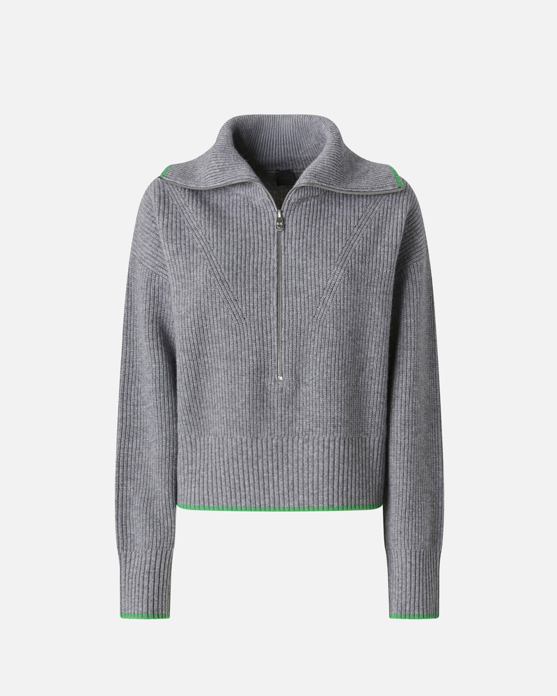 WOOL AND CASHMERE SWEATER WITH ZIP 1