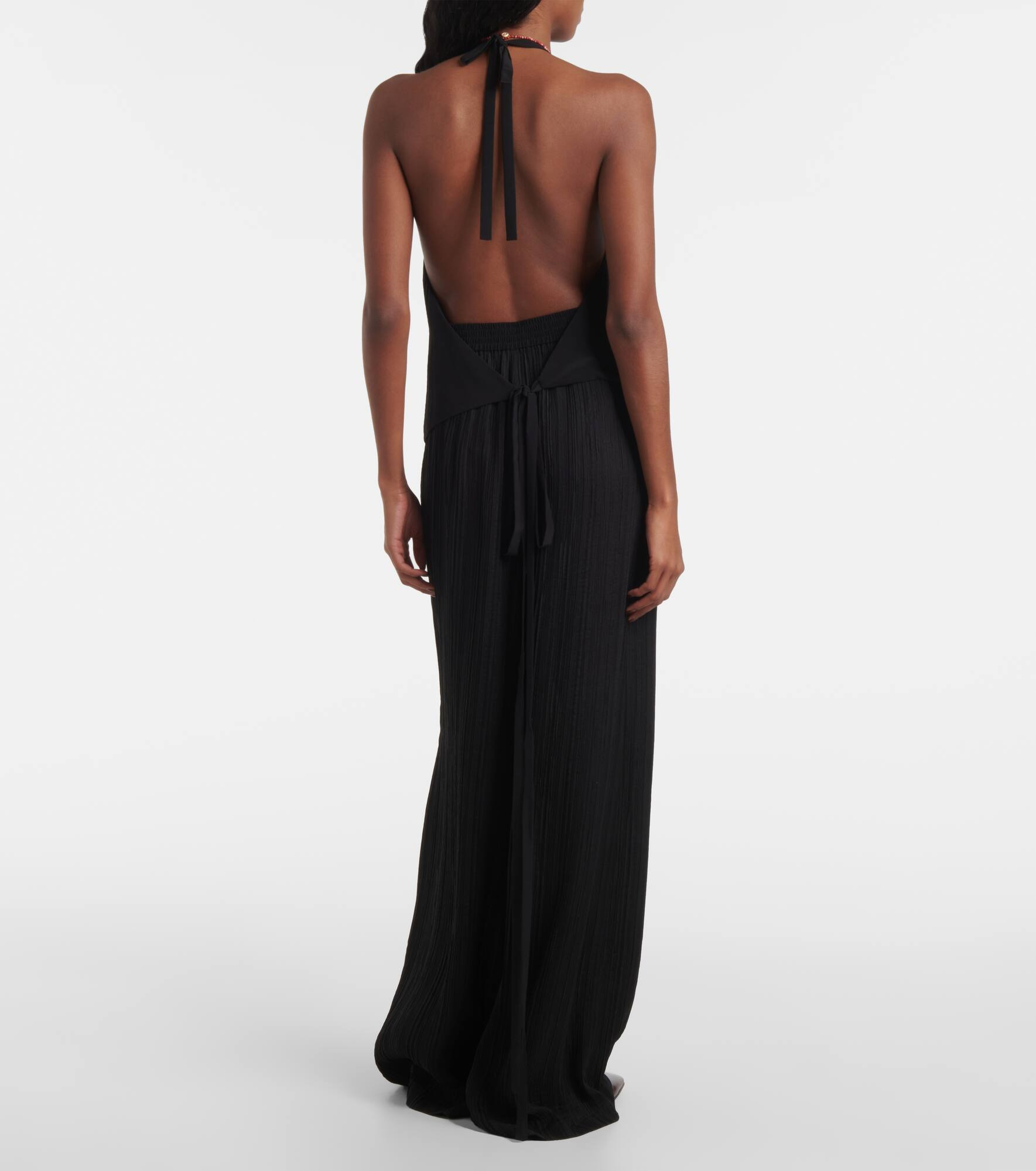 Suez pleated halterneck vest - 3