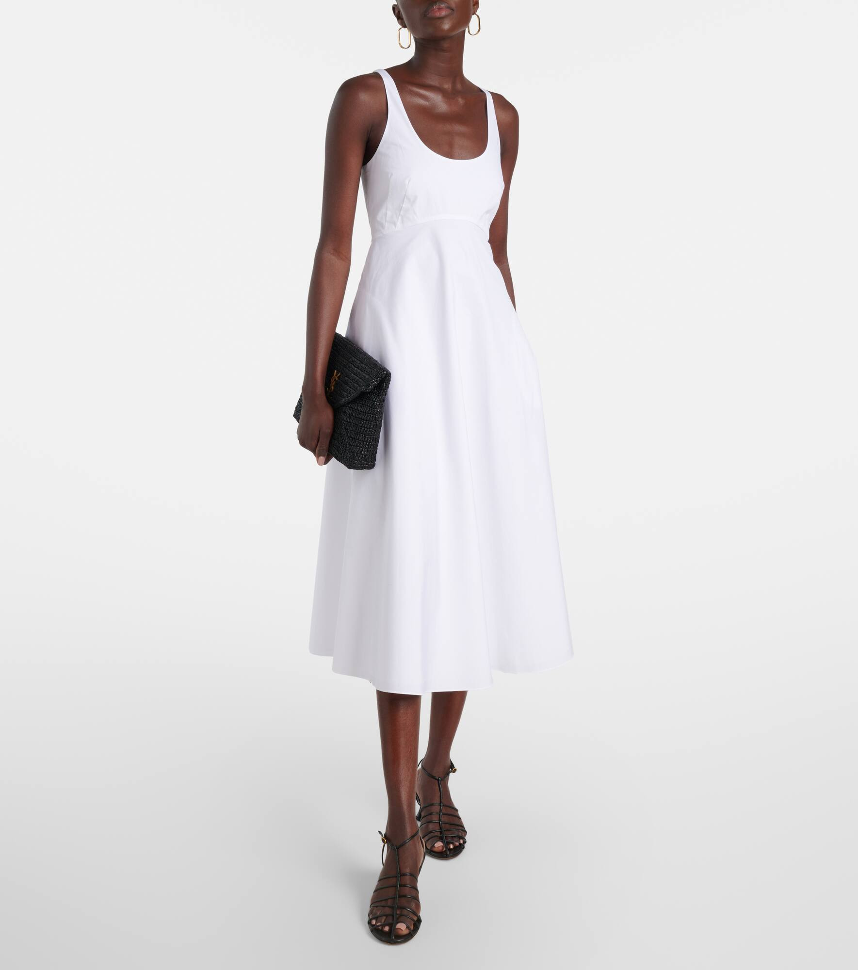 Poplin Power cotton-blend midi dress - 2