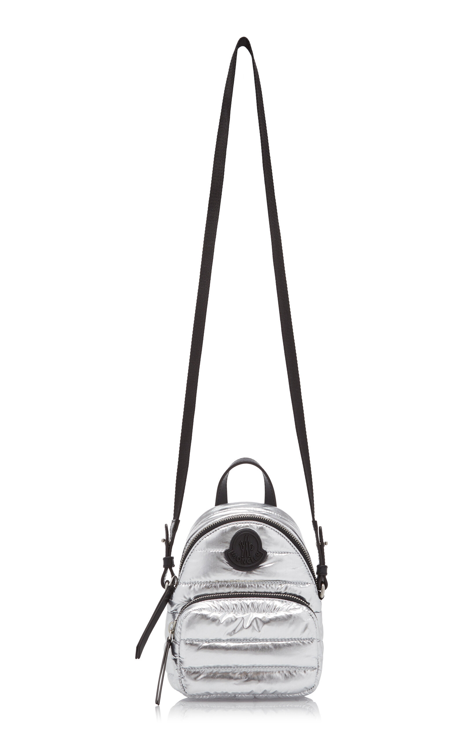 Kilia Small Metallic-Nylon Crossbody Bag silver - 4