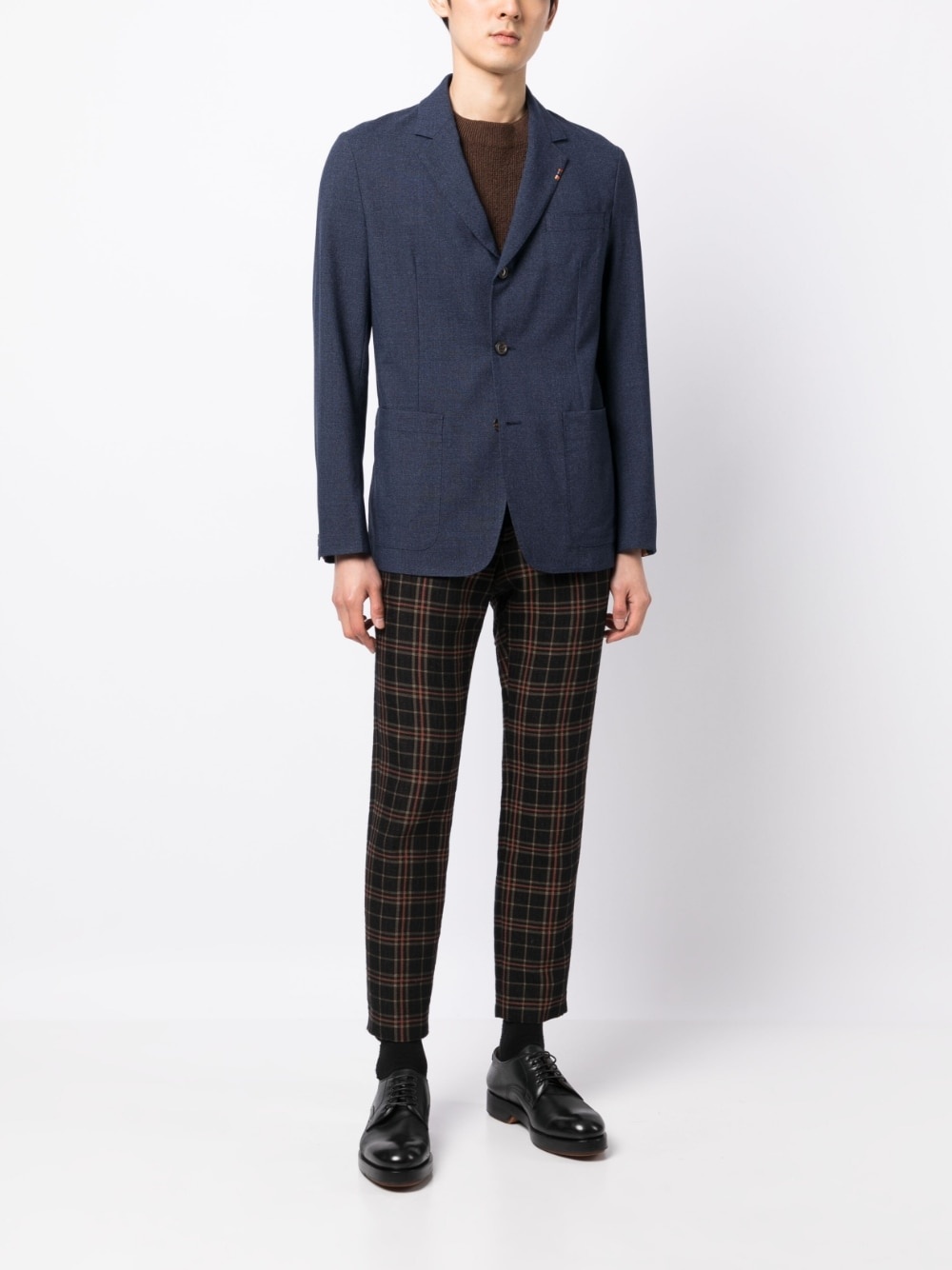 single-breasted wool blazer - 2