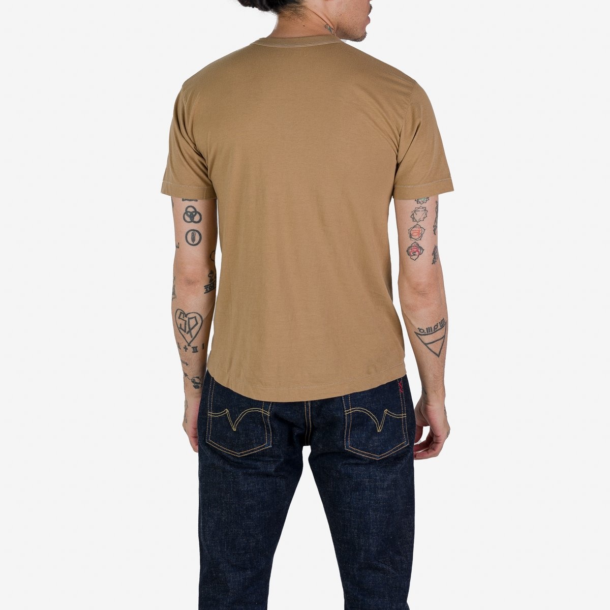 UTIL-YEL UTILITEES - 5.5oz Loopwheel Crew Neck T-Shirt - Yellow - 3