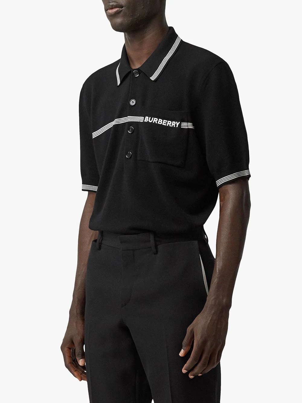 embroidered logo polo shirt - 3