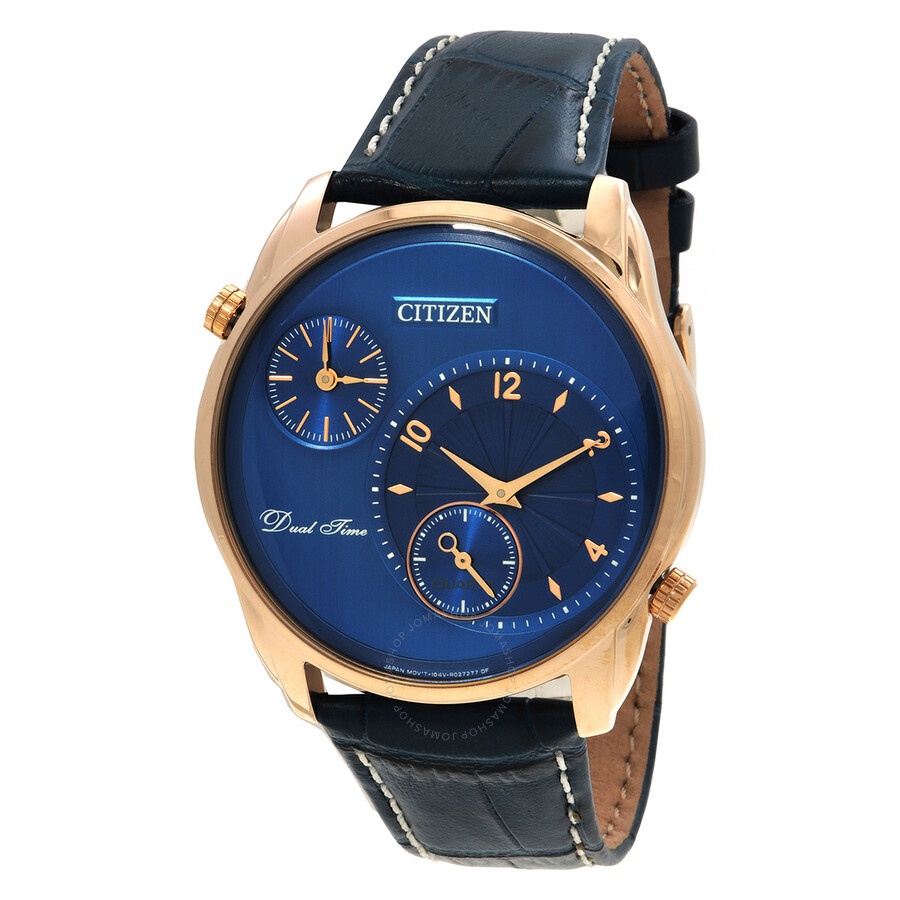 Citizen - Citizen Oxy Dual Time Quartz Blue Dial Men's Watch AO3033-00L - 1