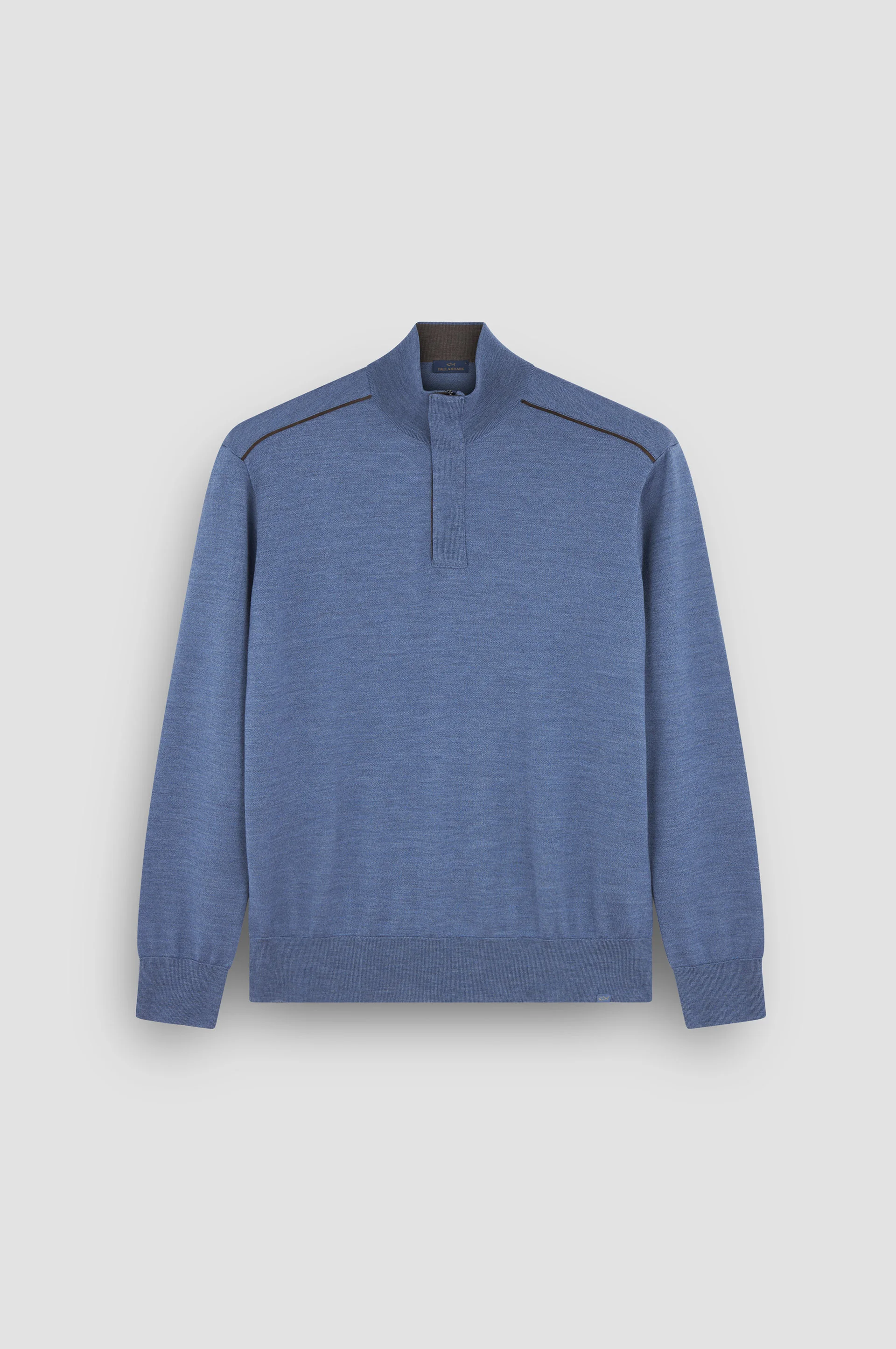 MERINO EXTRAFINE HALF ZIP SWEATER - 1