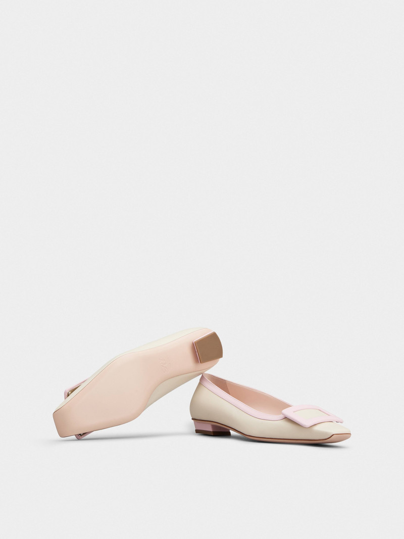 Belle Vivier Covered Buckle Ballerinas in Nappa Leather 6