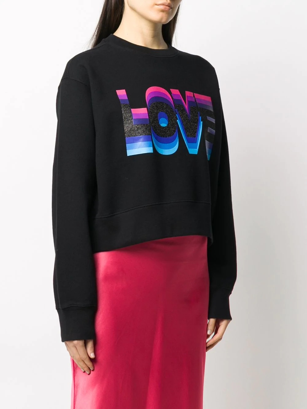 love print sweatshirt - 3