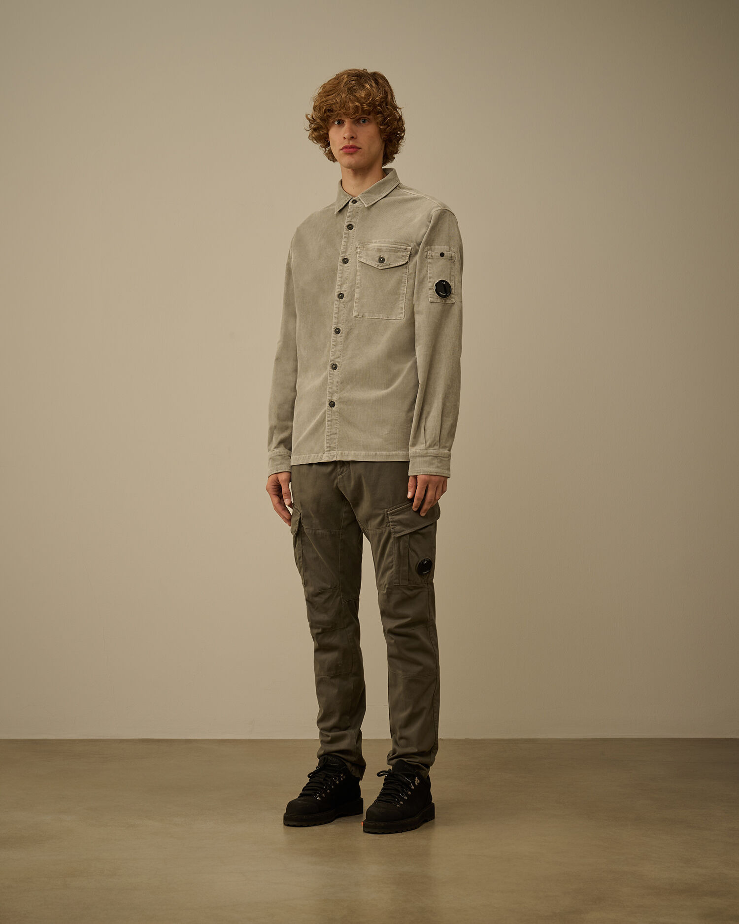 Corduroy Lens Longsleeve Button Shirt - 2